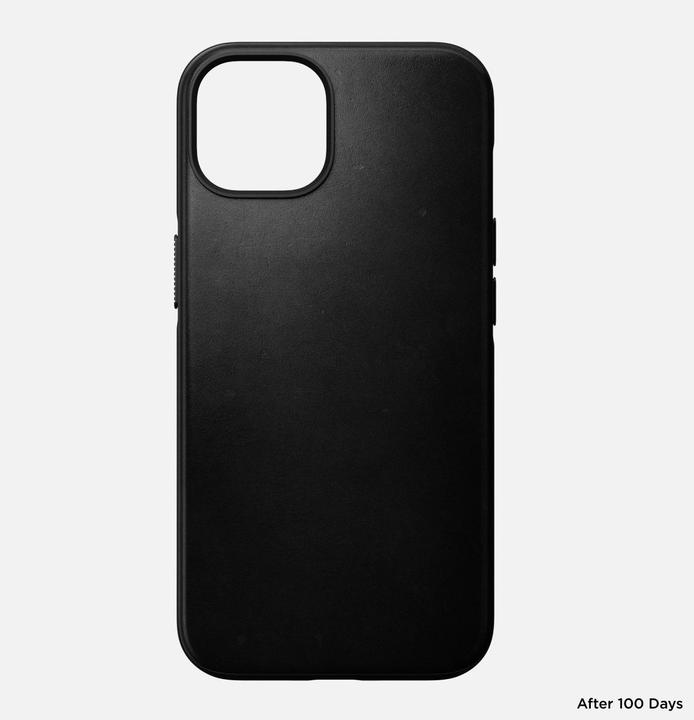 Actual product image Nomad Back Cover Modern Leather Horween iPhone 14 Black (Apple iPhone 14)