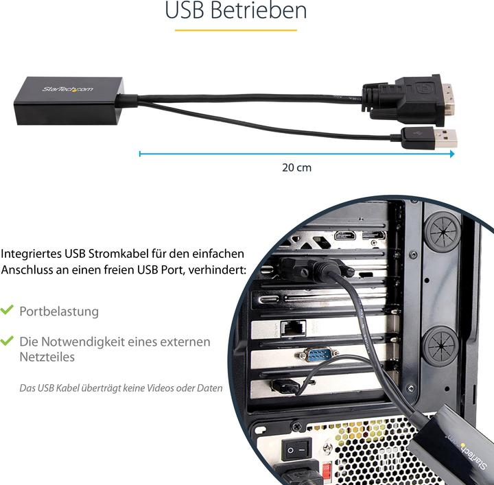 Actual product image StarTech Dvi To Displayport Adapter (DVI, 5.80 cm)