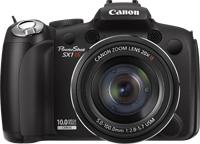 Actual product image Canon PowerShot SX1 IS, 10 Mpixel, 20 x zoom, black (1/2,3'')