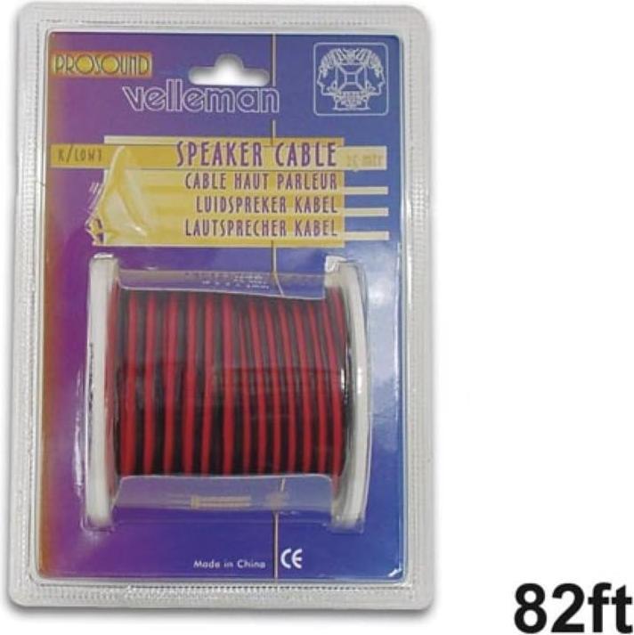 Actual product image Cables WIRE - RED/BLACK - 2 x 0.50 mm² - 100 m (100 m, 0.50 mm²)