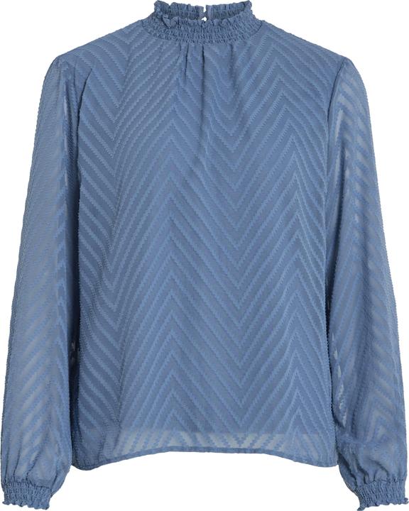 Vila High Neck Langarmbluse (38)