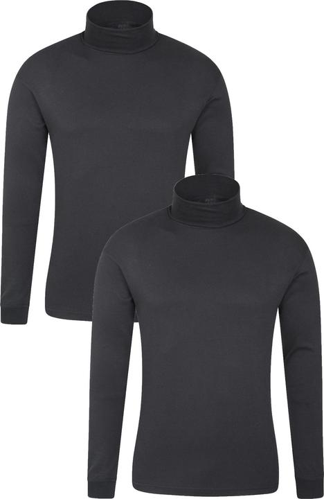 Actual product image Mountain Warehouse Mens Meribel Thermal Top (Pack of 2) (XS)