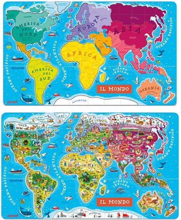 Janod World map IT (92 pieces)