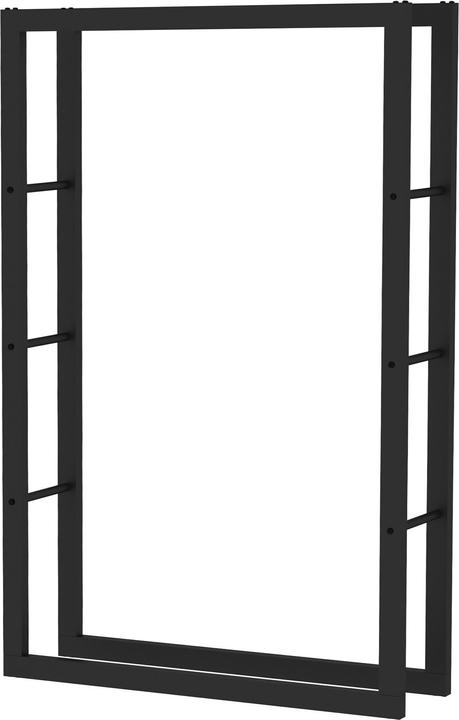 Actual product image Wiltec Toboli firewood rack 150x25x100cm metal firewood rack indoor outdoor firewood (100 x 25 x 150 cm)