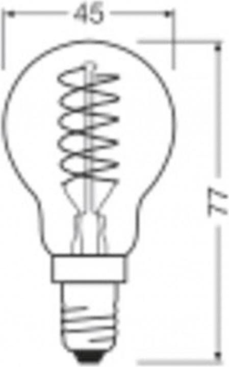Ledvance LED drop lamp (E14, 4.80 W, 470 lm, 1 x, F)