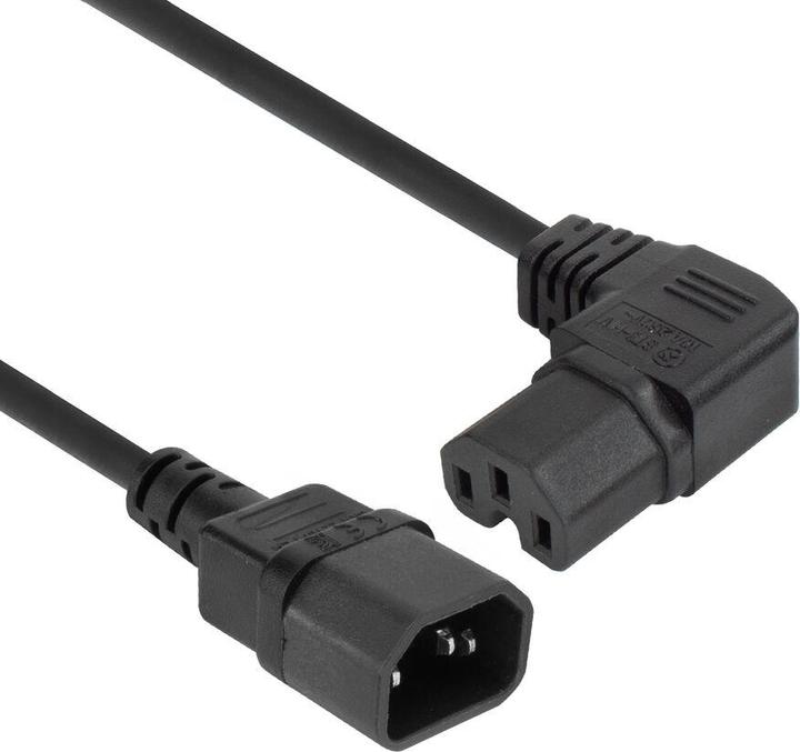 Immagine prodotto Cavo di alimentazione C14 - C15 (angolato a destra) IEC60320 nero 0,6 m (0.60 m)