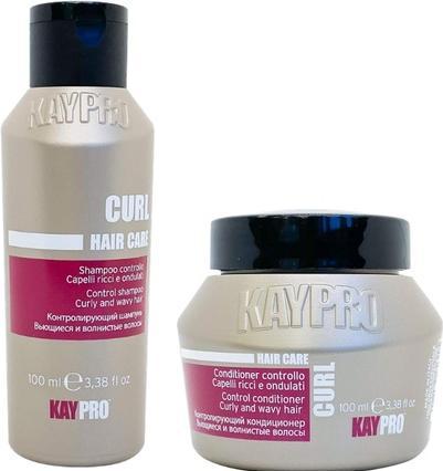 Actual product image Kay Color Kepro Kaypro Hair Care Mini CURL Shampoo & Mask 100ml (200 ml, Liquid shampoo)