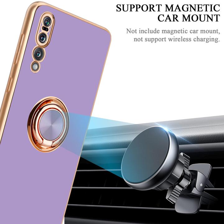 Immagine prodotto Cadorabo Custodia per Huawei P20 PRO / P20 PLUS in TPU con protezione della fotocamera e anello stile LM089 (Huawei P20 Pro, Huawei P20 Plus)