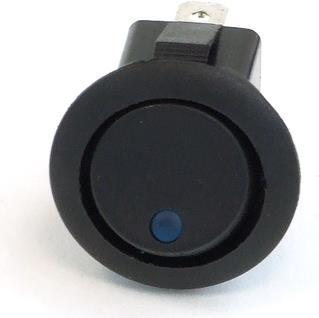 Produktbild Phobya Wippschalter Rund LED blau 1-polig AN/AUS schwarz (3pin)