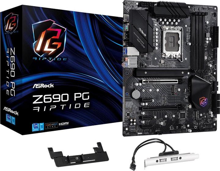 Image du produit AsRock MB Z690 PG Riptide 1200 HDMI DDR4 (LGA 1700, Intel Z690H, ATX)
