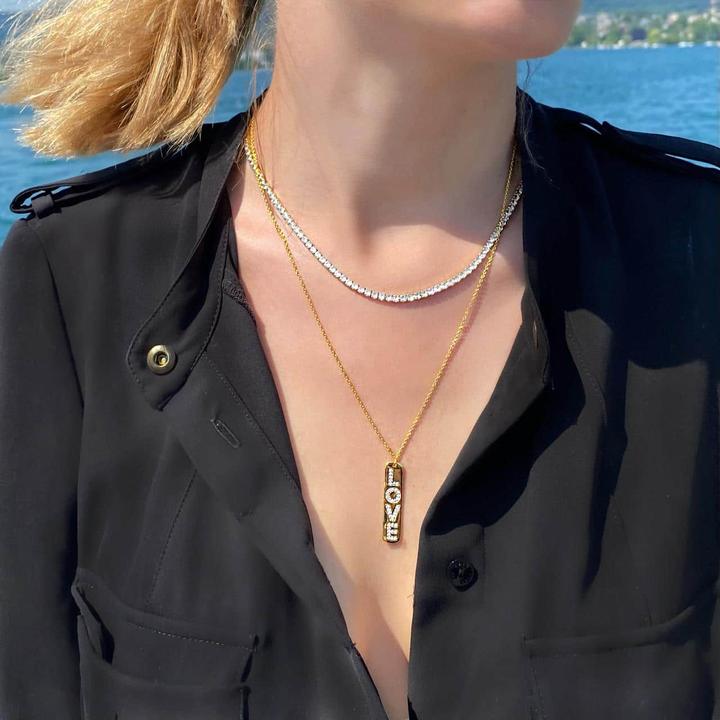 Image du produit Candy Set de bijoux LOVE, argent sterling 925, plaqué or (Plaqué or 18k, Argent sterling 925)