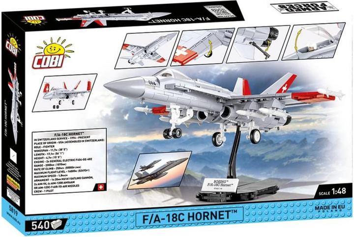 Actual product image Cobi Boeing FA 18 Hornet Swiss Air Force Version