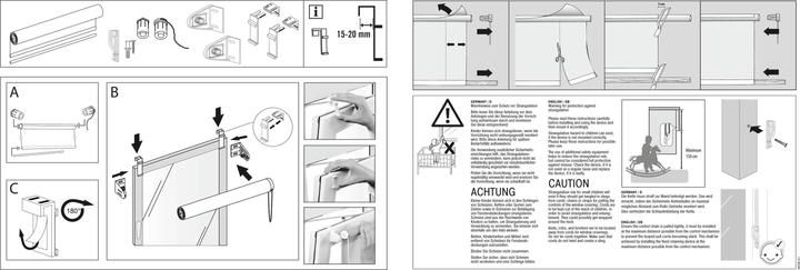 Produktbild Deco Company Thermo Klemmrollo (40 x 150 cm)