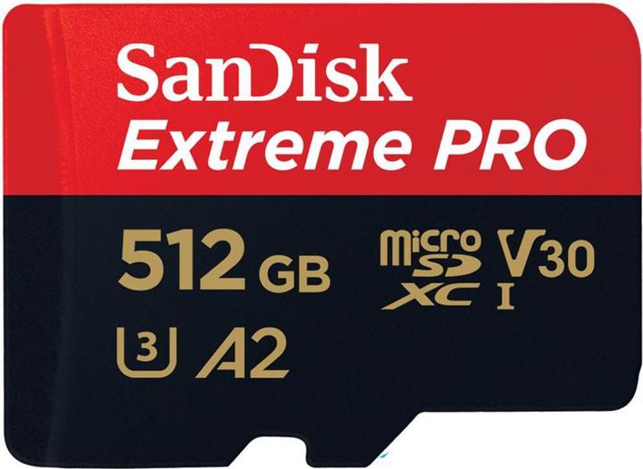 Immagine prodotto SanDisk Extreme Pro microSD A2 (512 GB, microSDXC, U3, UHS-I)