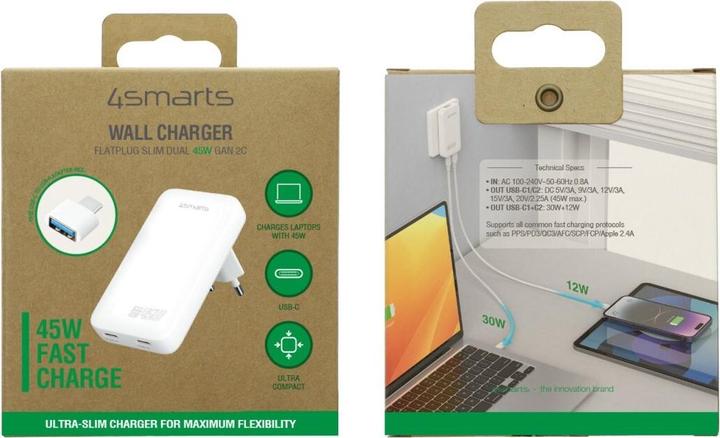 Actual product image 4smarts FlatPlug Slim Dual (45 W)