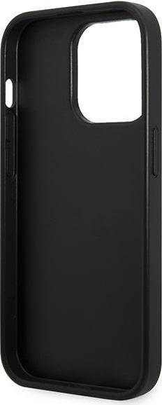 Actual product image Karl Lagerfeld KLHCP14XG2ELS iPhone 14 Pro Max 6,7" hardcase srebrny/silver Glitter Plaque Logo (Apple iPhone 14 Pro Max)