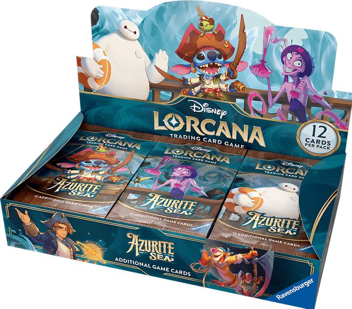 Produktbild Disney Lorcana Trading Card Game: Azurblaues Meer - Booster Display mit 24 Booster Packs (Deutsch (Deutsch, Booster Display)