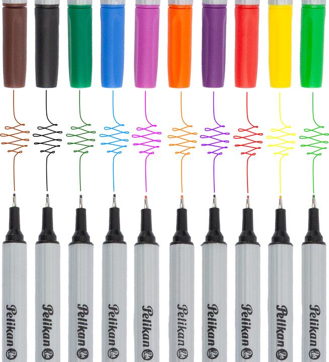 Produktbild Pelikan Fineliner 96 (Mehrfarbig, 10 x)