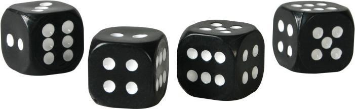 Lampa Cube Set 4 Bouchons de Valve - Noir