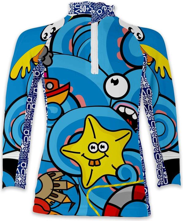 Uvea Kinder UV Badeshirt arm Biarritz petite pieuvre
