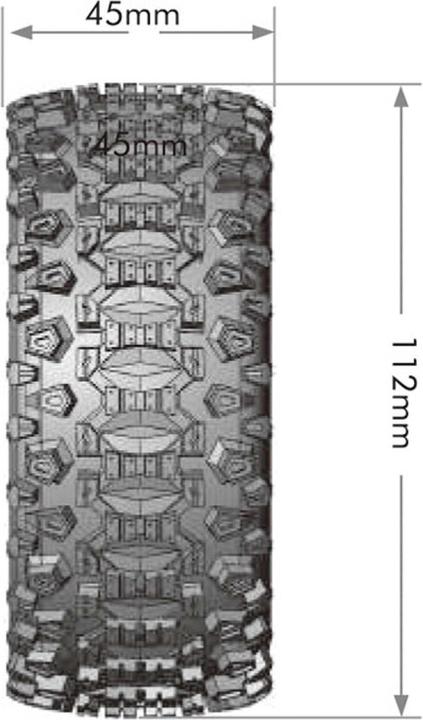 Image du produit Louise SC-UPHILL PNEUS SOFT SUR JANTE NOIR 12/14/17MM (2) 1/10 SHORT-COURSE (INTERCHANGEABLES)