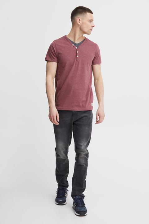 Image du produit Solid Dorian T-shirt À Manches Courtes Pour Homme Avec Col Grandad (L)