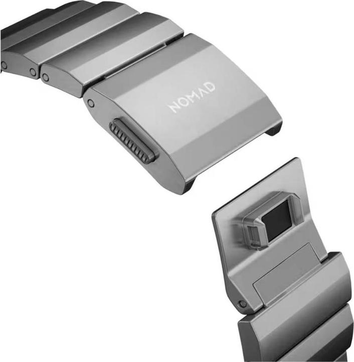Actual product image Nomad Strap Titanium Silver V2 42/44/45/49mm (35 mm, Titanium)