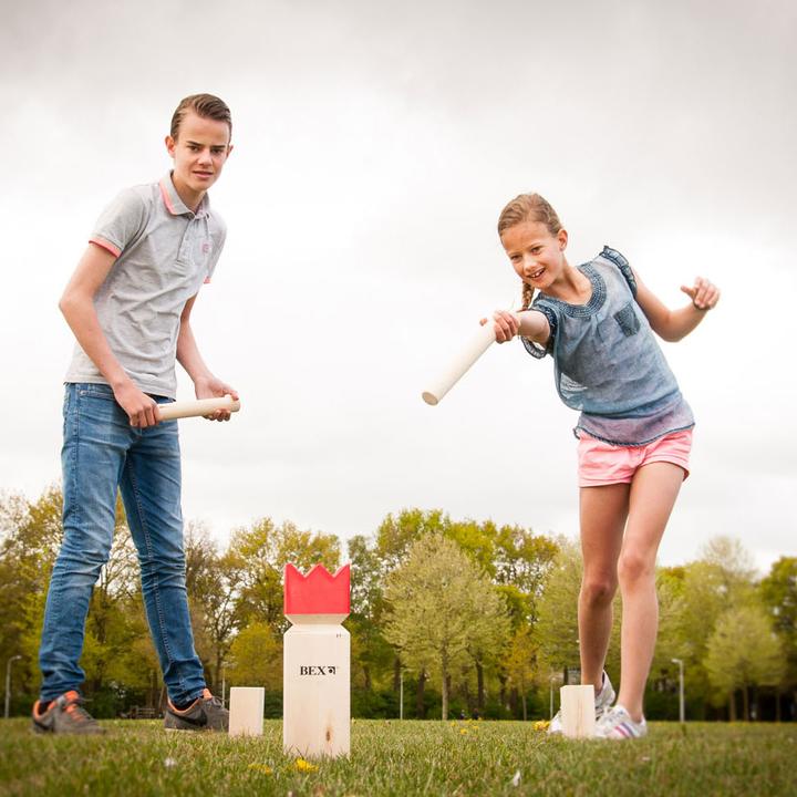 Produktbild Bex Kubb Original Rubberwood mit Red King