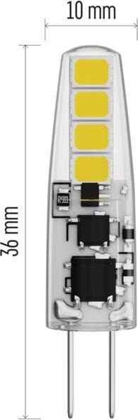 Immagine prodotto Emos Lampada LED JC classica / G4 / 1,9 W (21 W) / 200 lm / Bianco caldo (G4, 2 W, 200 lm, 1 x, F)