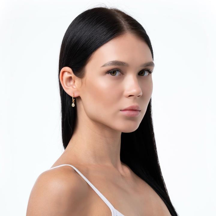 Actual product image Sensora Jewelry Ocean Gem Hoops earrings (Stainless steel)