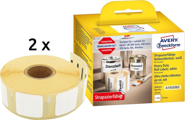 Actual product image Avery sal labels (roll) 25 x mm foil 1 set (2.50 cm)