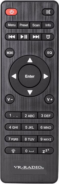 Produktbild VR-Radio Ersatz-Fernbedienung für WLAN-HiFi-Tuner (Gerätespezifische Fernbedienung)