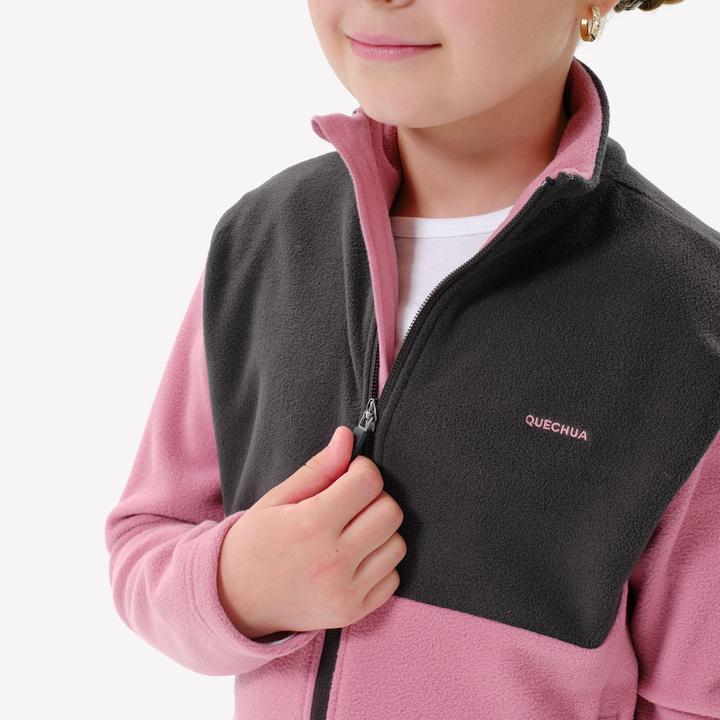 Immagine prodotto Quechua Giacca in pile per bambini taglia 122-170 Hiking - MH500 Zip TW