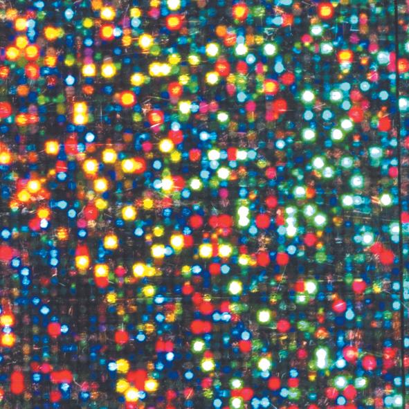 Produktbild Magni Holographische Folien Dots in silber 40cm x 1m
