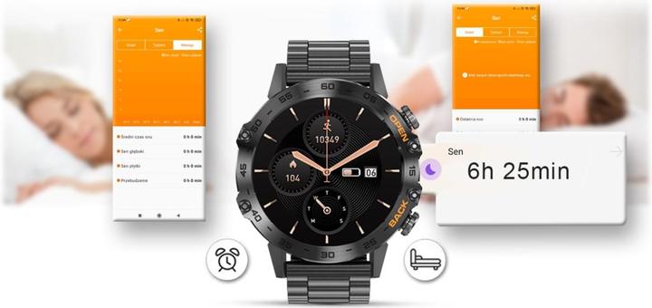 Image du produit Gravity SMARTWATCH MĘSKI GT9-2 - WYKONYWANIE POŁĄCZEŃ, CIŚNIENIOMIERZ (sg021b) (48 mm)