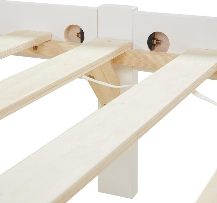 Produktbild Jamb Holzbett Jugendbett 90x200cm Natur (90 x 200 cm)