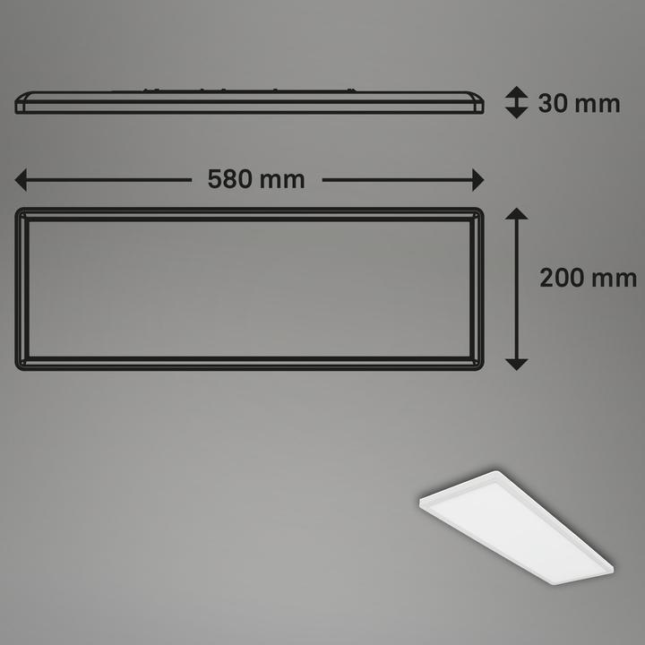 Actual product image Briloner LED panel (3000 lm)