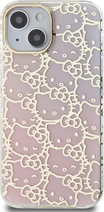 Image du produit Hello Kitty HKHCP15SHCHPEP iPhone 15 6.1" różowy/pink hardcase IML Gradient Electrop Crowded Kitty H (Apple iPhone 15, Apple iPhone 14, Apple iPhone 13)