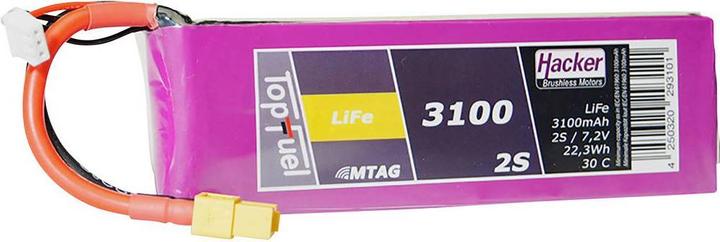 Produktbild Hacker LiFe Pack TF LiFe 3100mAh 2S MTAG (6.60 V, 3100 mAh)