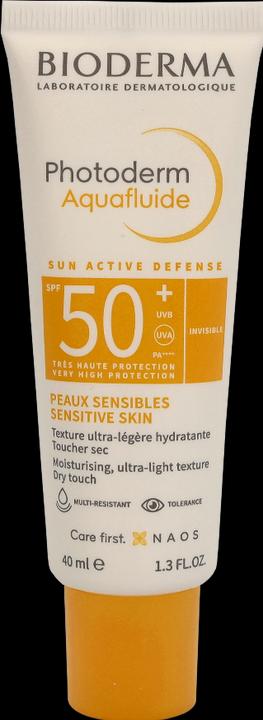 Image du produit Bioderma Photoderm Aquafluide (Crème solaire visage, SPF 50, 40 ml, 15 g)