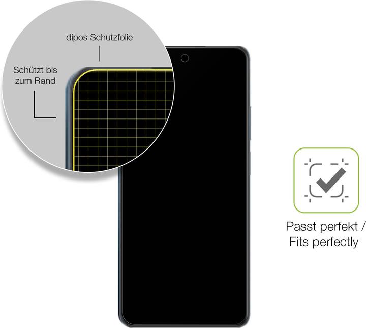 Actual product image Dipos Full Cover Screen Protector Matte (1 Piece, Realme C65)