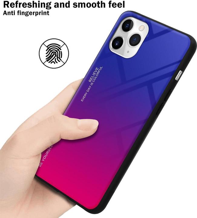 Image du produit Cadorabo Couverture en verre TPU 2 couleurs (Apple iPhone 11 Pro Max)