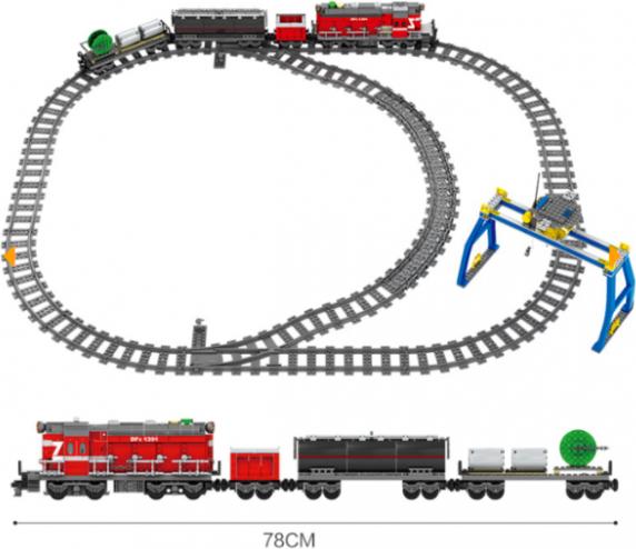 Image du produit Kazi Train de marchandises diesel rouge
