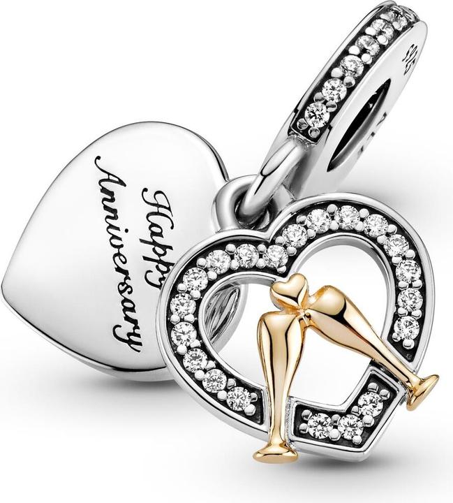 Image du produit Pandora Charm Joyeux Anniversaire (Métal, Plaqué or, Argent sterling 925)