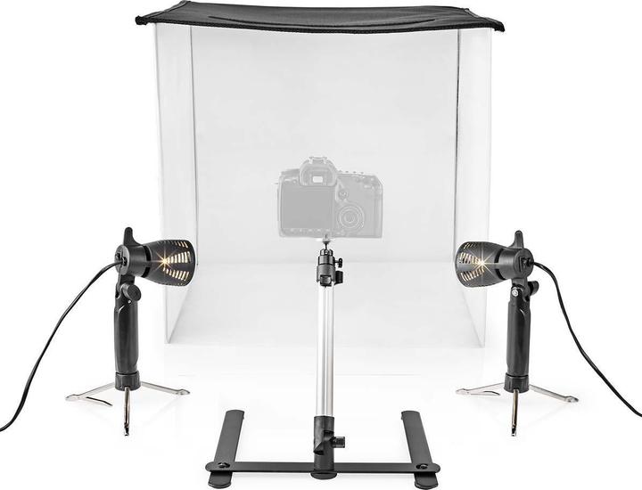 Image du produit Nedis Kit Studio Photo 400 lm Pliable Fonds incl. sac de transport inclus Noir