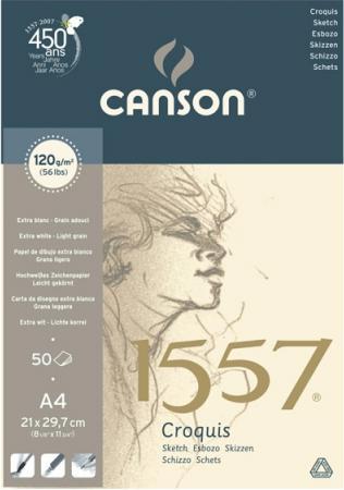 Produktbild Canson 1557 (A4, Blanko, Weicher Einband)