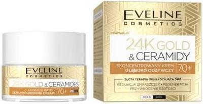 Immagine prodotto Eveline Cosmetici Oro 24K e Ceramidi Concentrati Crema Giorno e Notte Profondamente Nutriente 70+ 50Ml (50 ml, Crema 24h)
