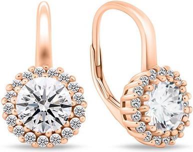 Produktbild Brilio Silver - Charming bronze earrings with clear zircons EA746R
