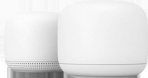 Actual product image Google Nest WiFi router and access point