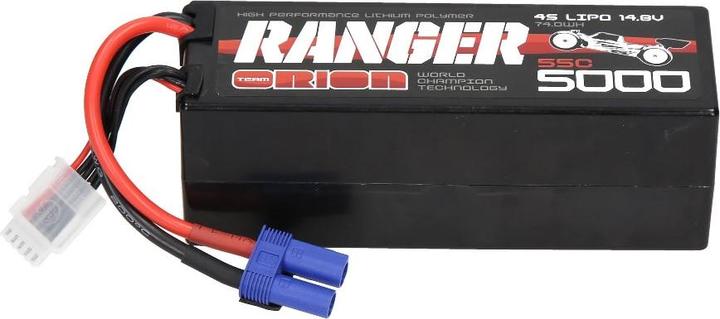 Actual product image Team Orion 4S 55C Ranger LiPo Battery (14.8V/5000mAh) EC5 (14.80 V, 5000 mAh)